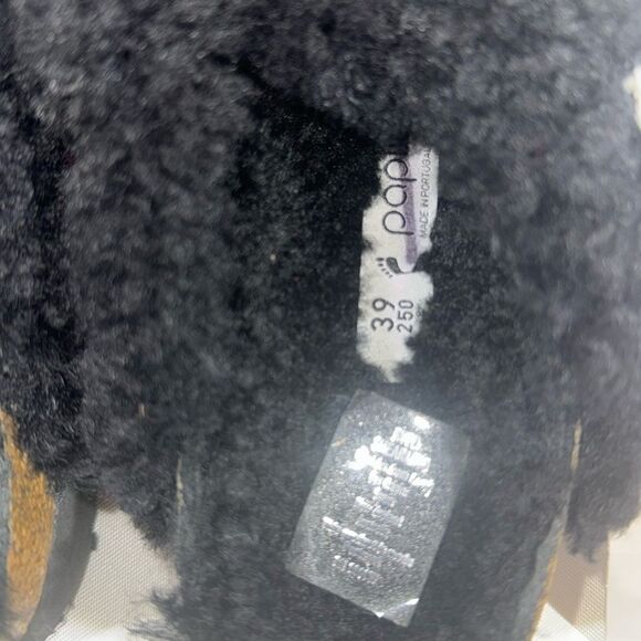 BIRKENSTOCK BOSTON SHEARLING IN TEDDY BLACK NWT Size 39 - Picture 4 of 9